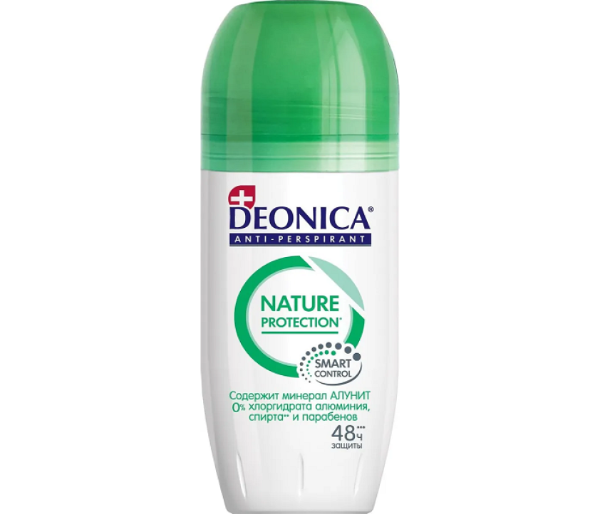 DEONICA Антиперспирант Nature Protection 50 мл (ролик)