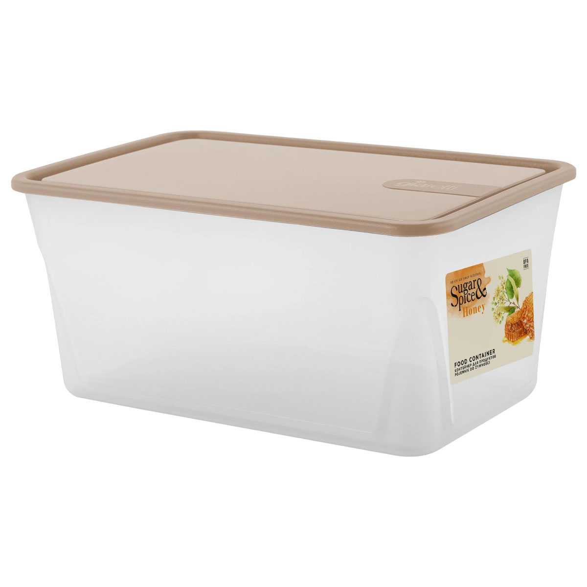Контейнер д/прод.2,1л  прмоугольный в ассорт  