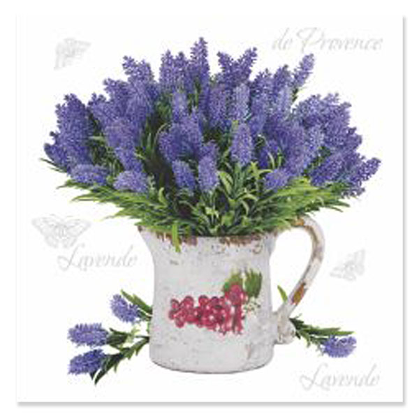 салфетки бумажные 24*24см 3сл 25шт ЛАВАНДА Bouquet de Luxe