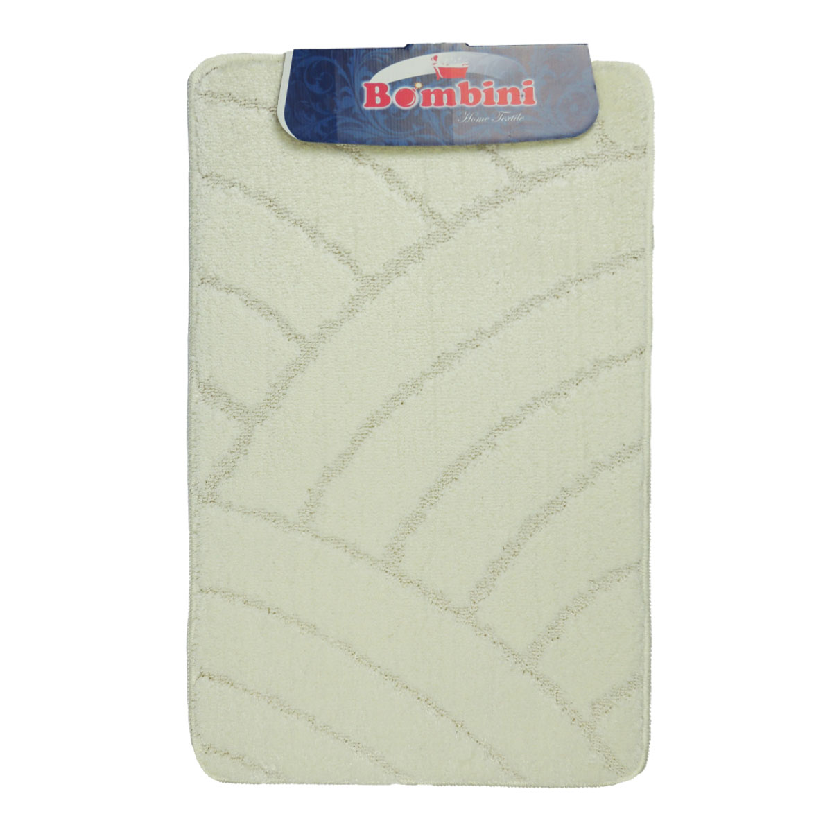 Набор ковриков для ванной комнаты Bombini One Color 50*80 см 2 шт, крем Cream 