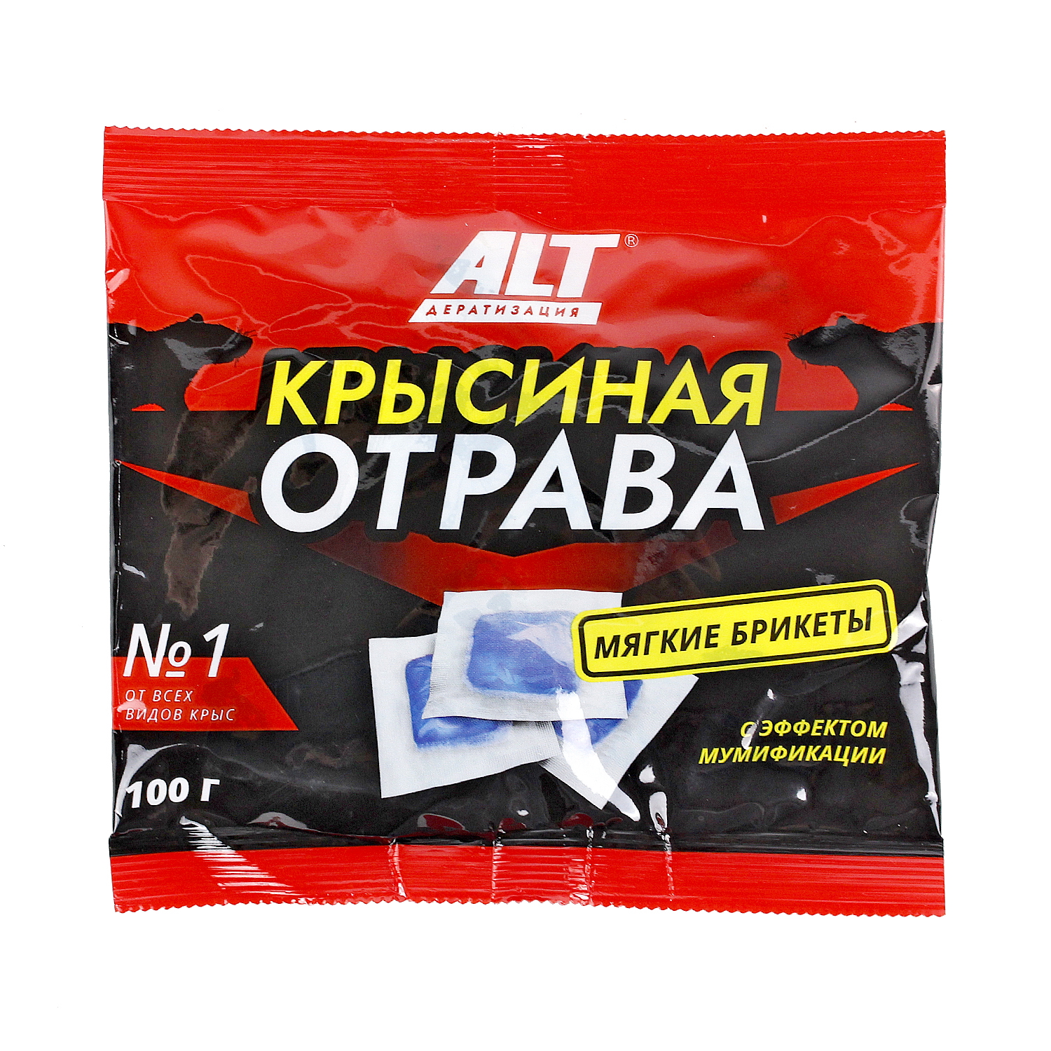 Средство Крысиная отрава №1 100 г, ALT