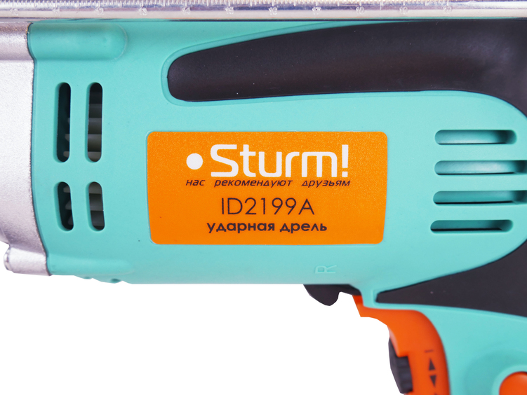 Дрель ударная Sturm!, 980Вт, 0-2800об/мин, 0-42000уд/мин, патрон 13мм, метал редукт