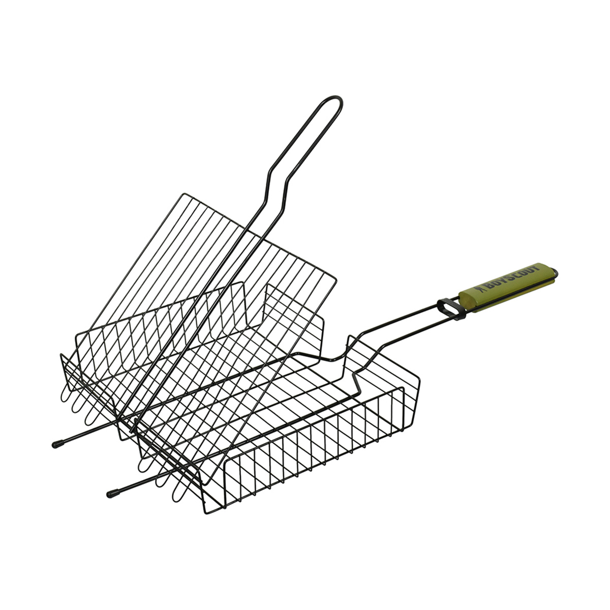Решетка-гриль Boyscout с антипригарным покрытием и картонным веером, 30 x 25 x 5,5 см