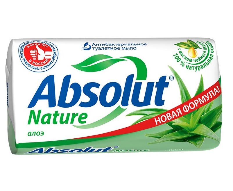 Мыло тверд. Абсолют 90гр Алоэ *6/72