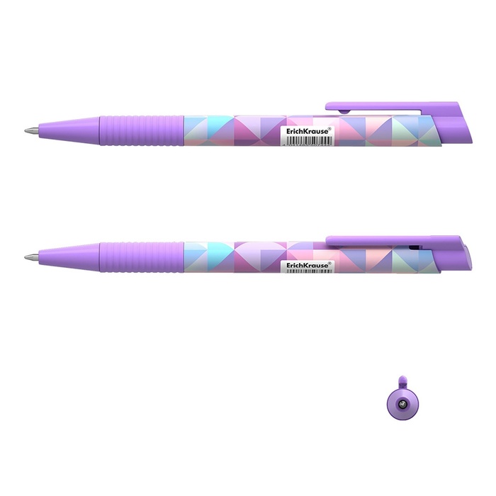 Авторучка ErichKrause® ColorTouch® Magic Rhombs синяя, пишущий узел 0,7мм, толщина линии письма 0,35