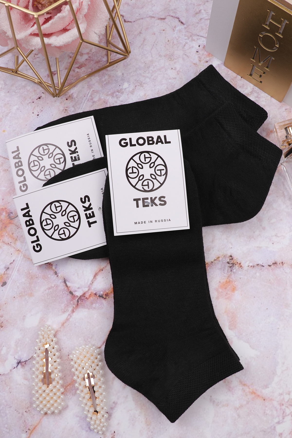Носки женские "Global Teks" (103/1) (черный 36-41)