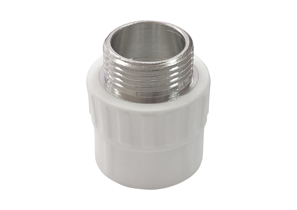 Муфта переходная с наружной резьбой 20х3/4", Valfex, БЕЛАЯ