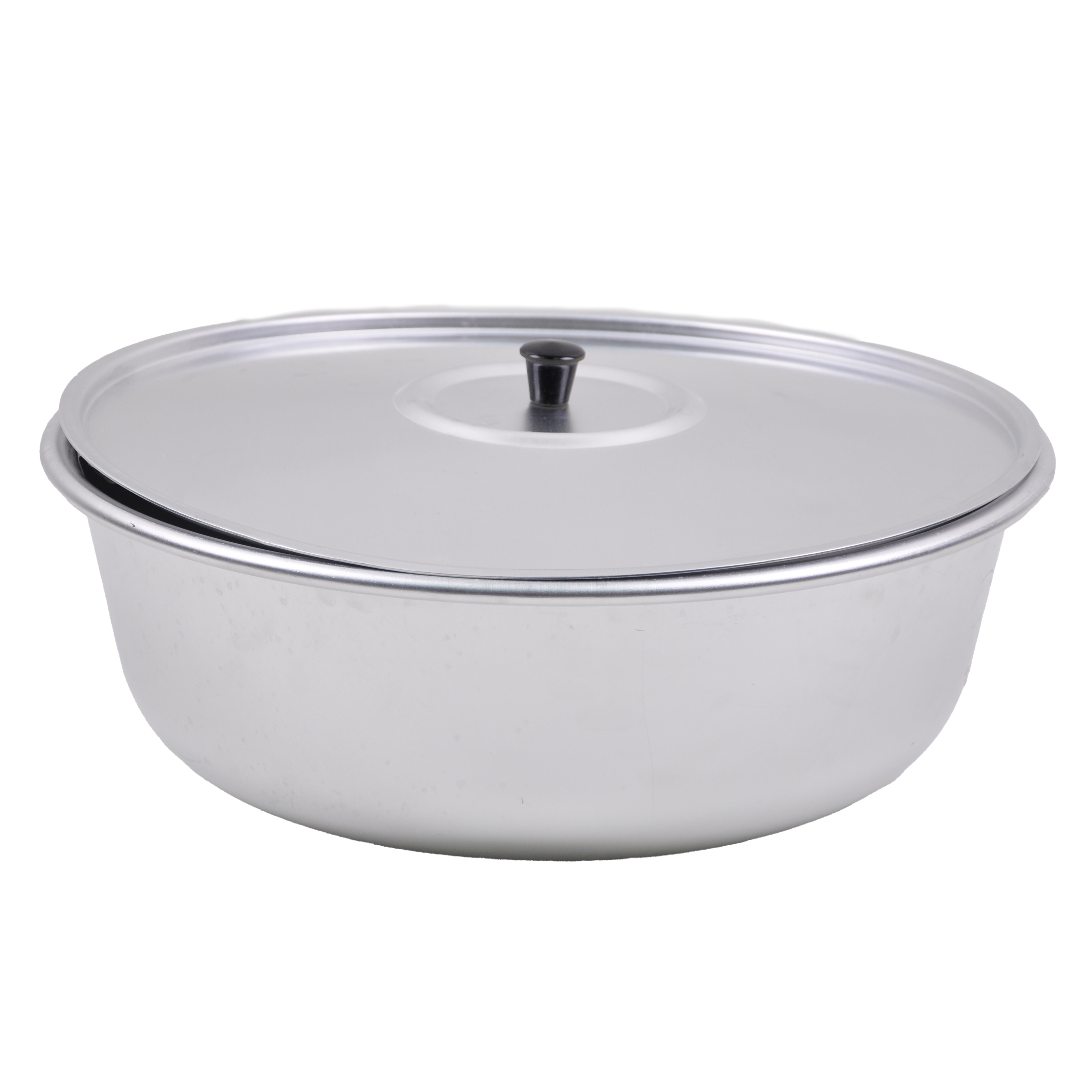 Миска алюм. SCOVO МТ-037, 36 см, 10 л, с крышкой, для варенья, серебряный