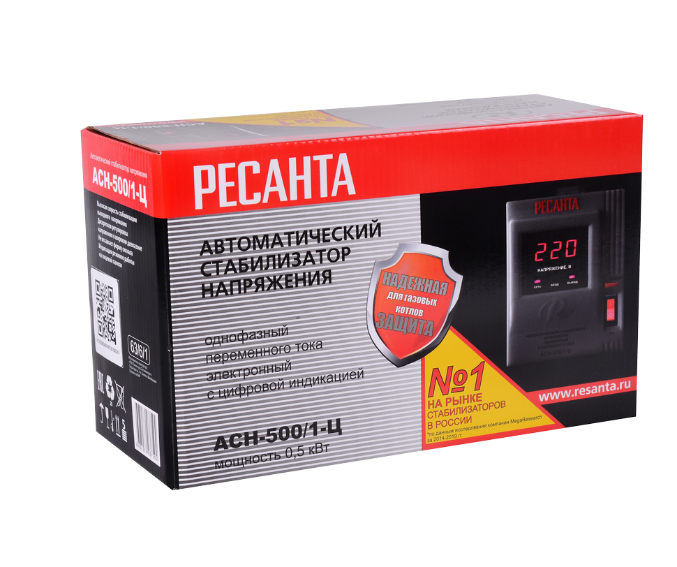 Стабилизатор АСН- 500/1-Ц Ресанта 63/6/1