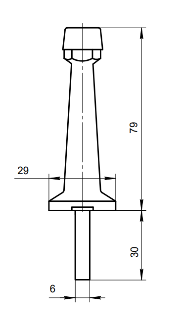 Упор дверной Apecs DS-0015-AB