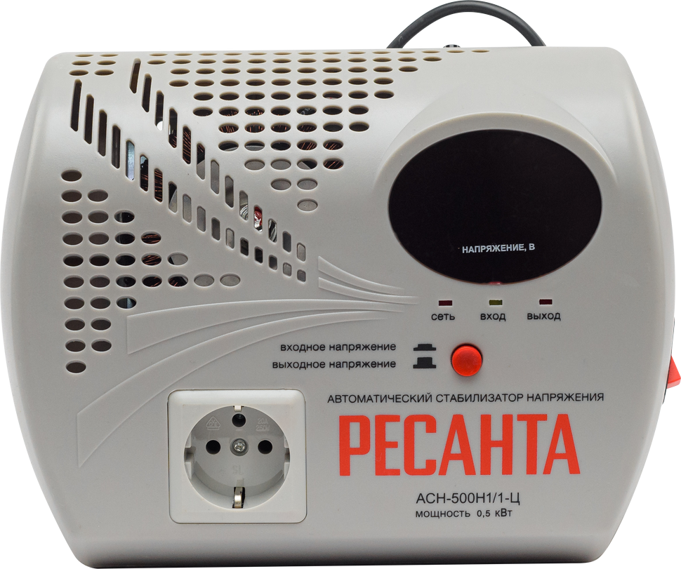 Стабилизатор АСН- 500Н1/1-Ц (АСН-500Н/1-Ц) Ресанта 63/6/9
