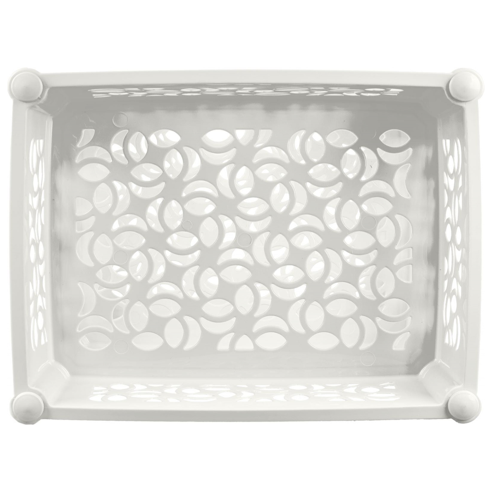 Этажерка Keeplex Light, на колесиках, трехсекционная, прямоугольная, 37х29х69 см, белое облако