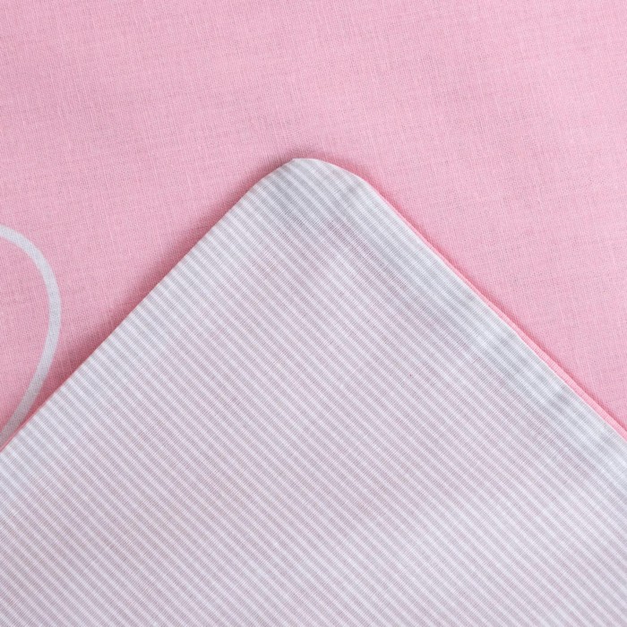 КПБ "Этель" 1.5 сп Pink heart, поплин 125 г/м2