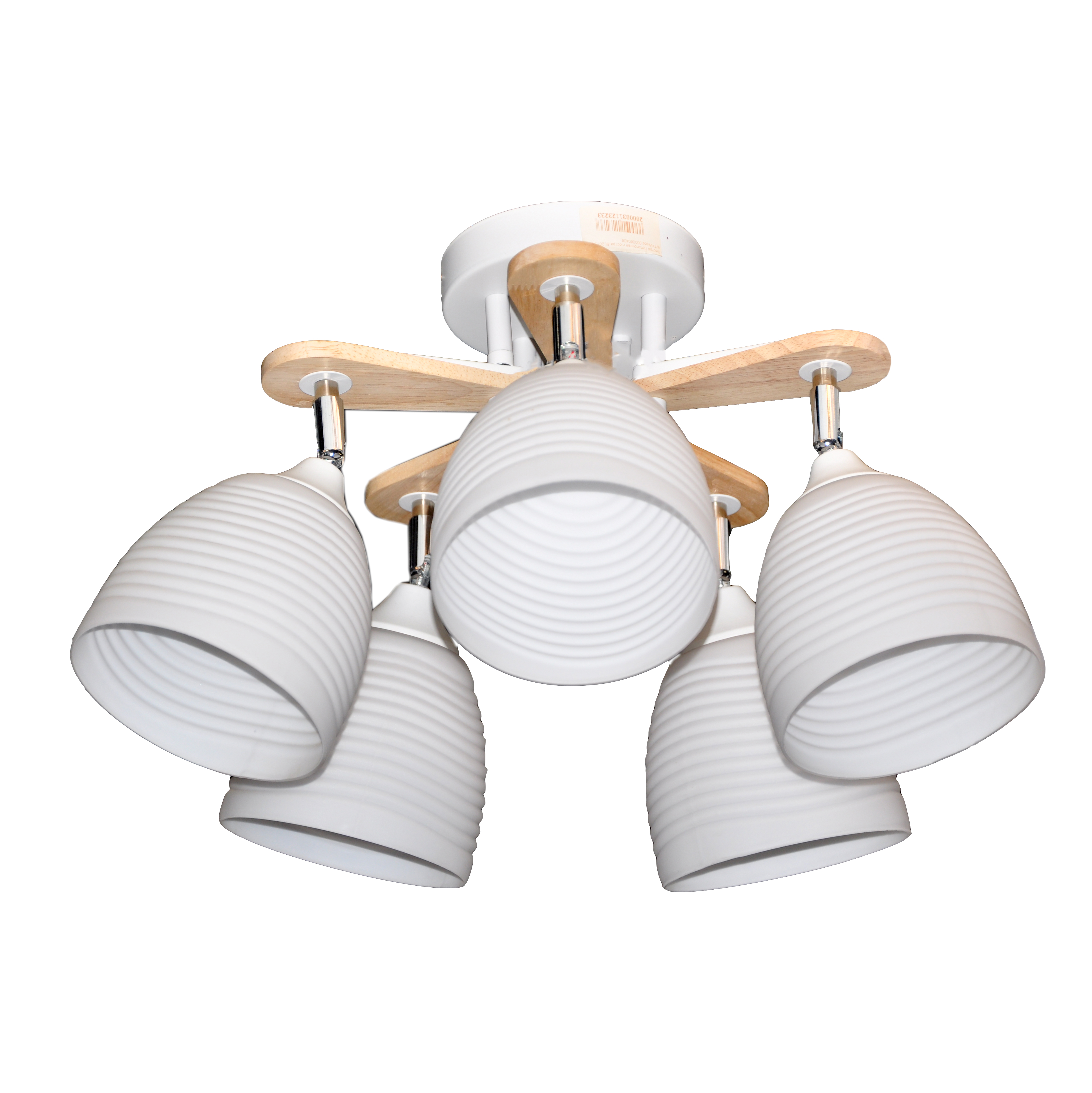 Люстра потолочная SL2013-5 WT+Wood 000060406