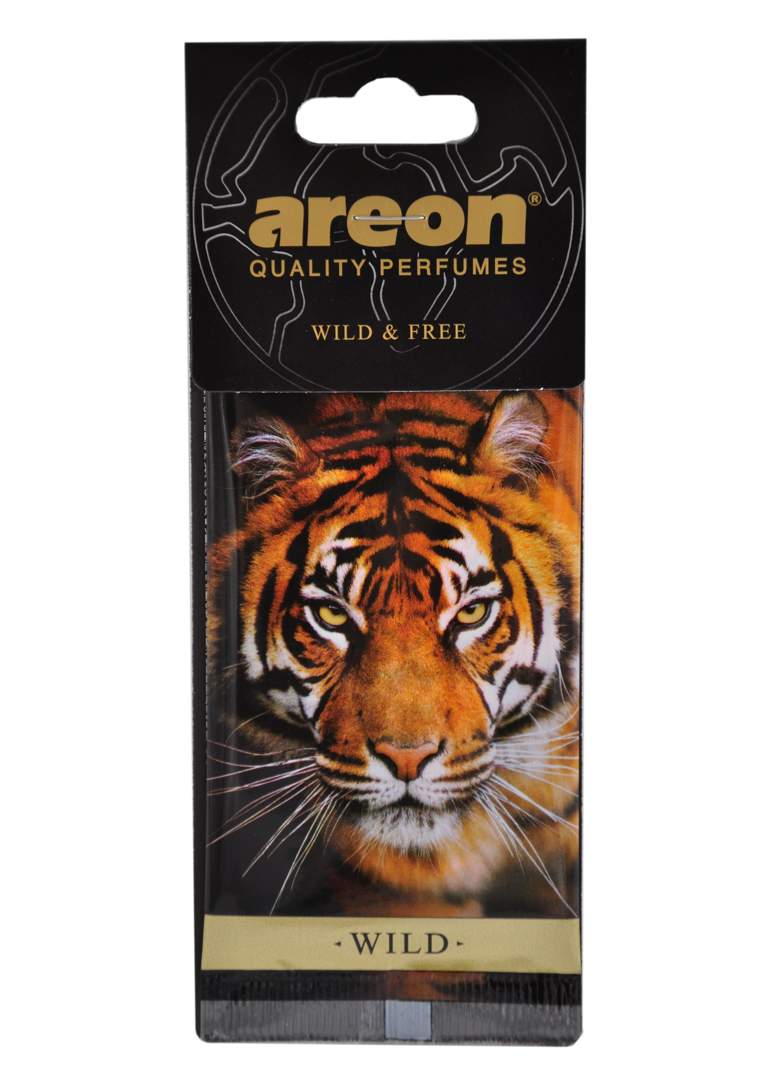 Ароматизатор подвес картон (AREON) "WILD" Wild&Free new ТИГР