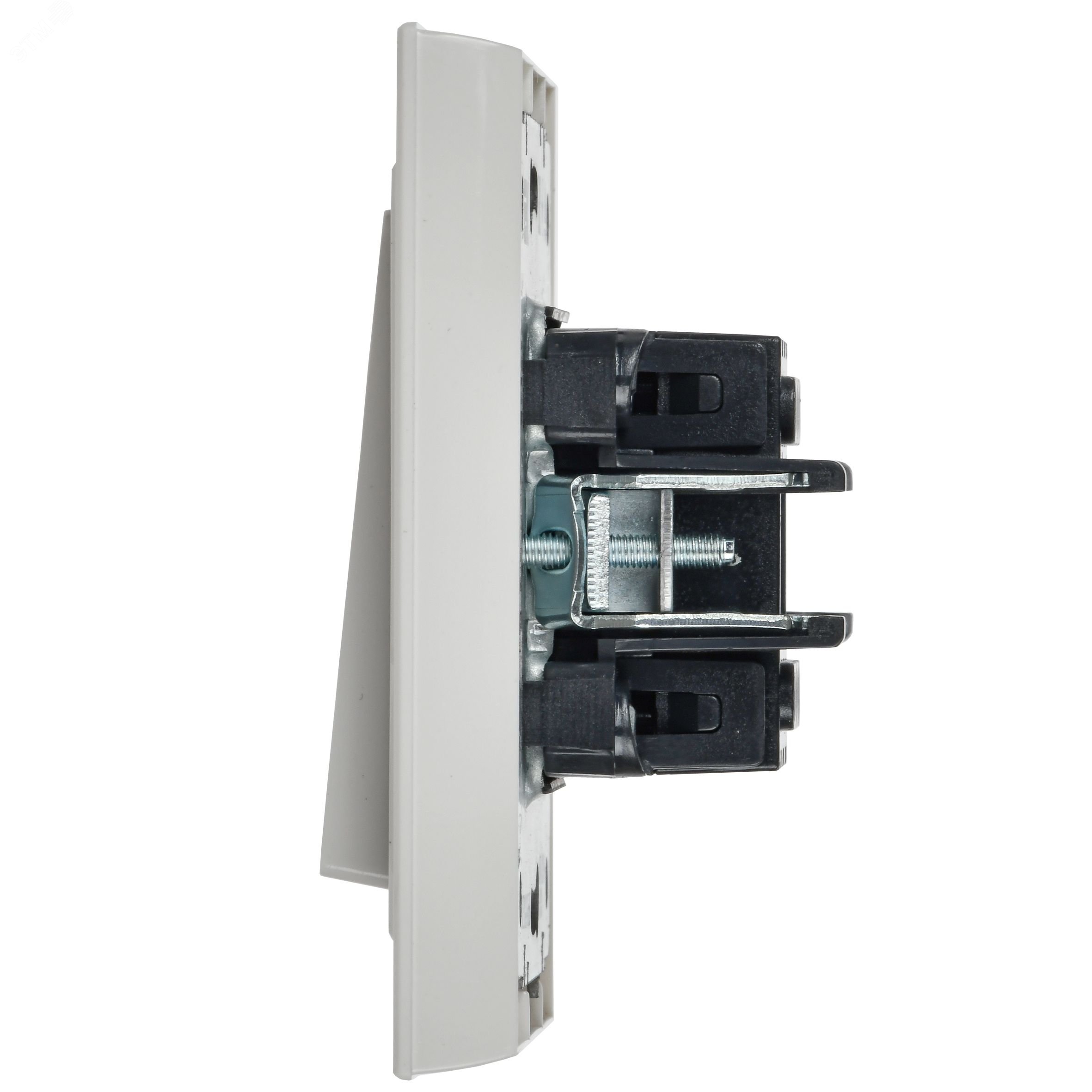 Выключатель 2-кл. СП BRITE ВСР10-2-0-БрБ 10А в сборе белый IEK BR-V20-0-10-K01-F