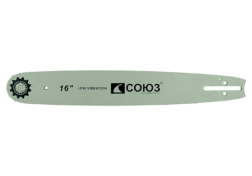 Пильная шина 16" СОЮЗ, паз 1,5мм, 0,325", 66зв, хвостовик POH(OREGON K095/A095)
