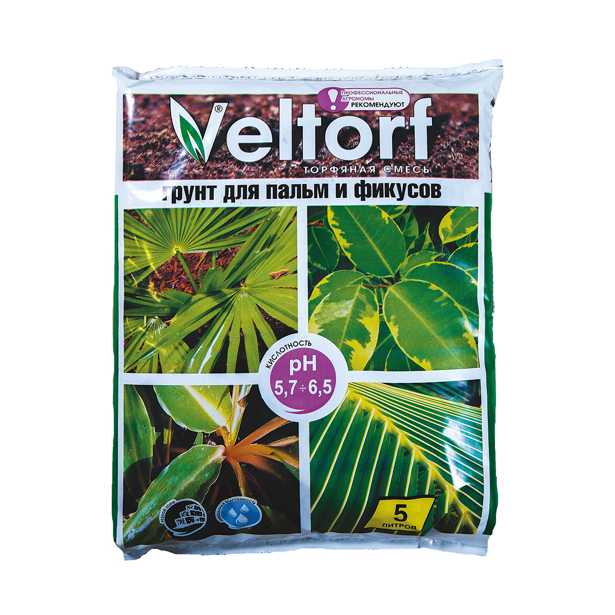 Грунт Veltorf для пальм и фикусов, 5 л
