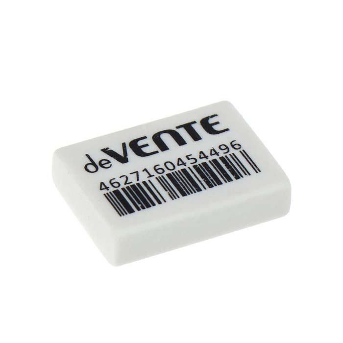 Ластик "deVENTE" Box 27x18x10мм прямоугольный, белый
