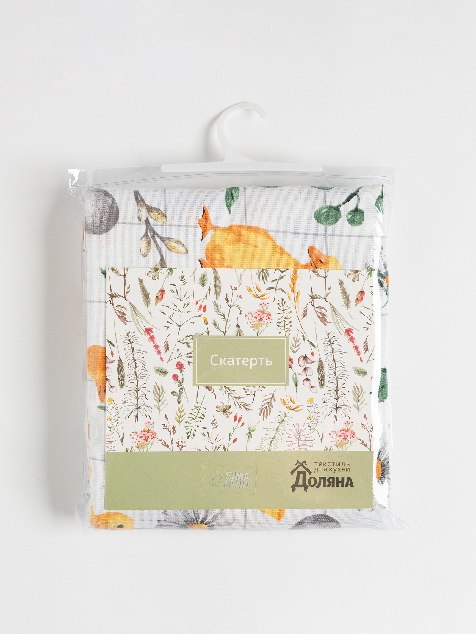 Скатерть Доляна Duckling 149х250 см, 100% хл, рогожка 164 г/м2 921589
