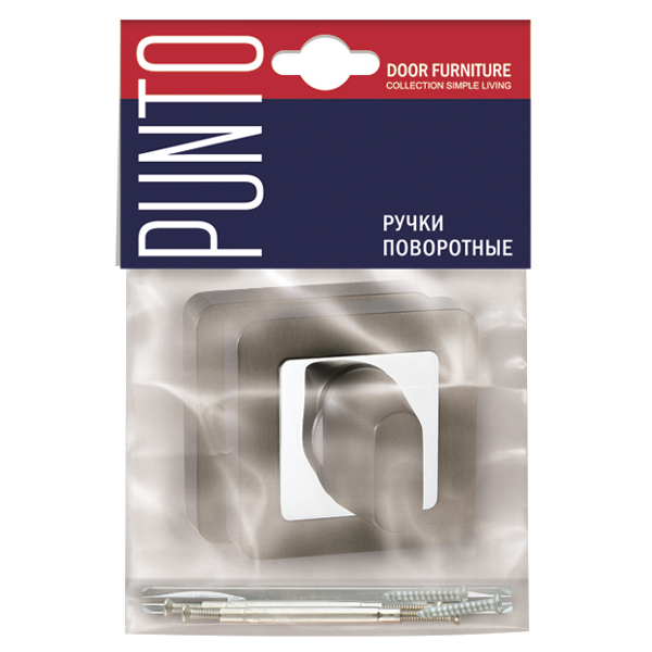 Ручка поворотная BK6.K.QR52 (BK6 QR) GR/CP-23 графит/хром PUNTO