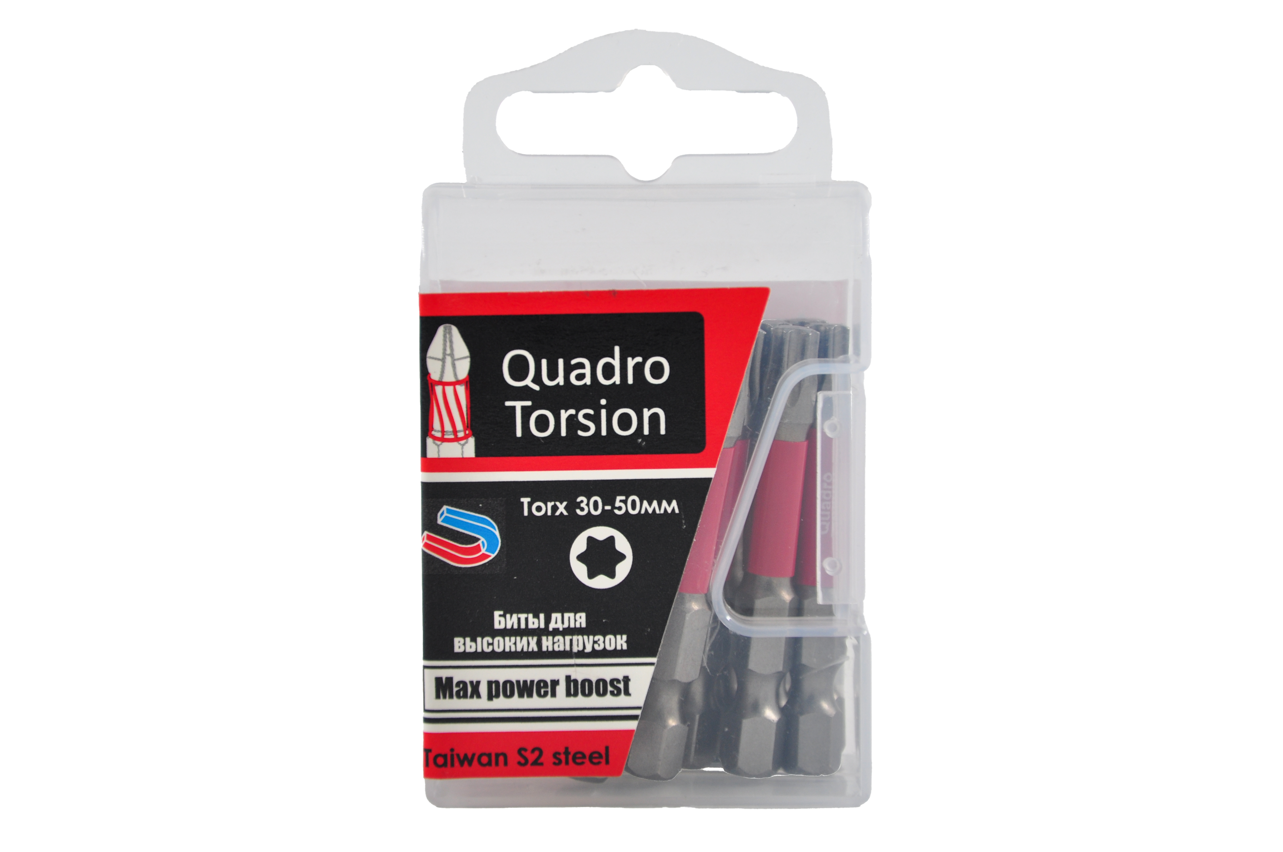 Бита 1/4" 30-50мм Torx (10шт/кор)"Quadro Torsion"