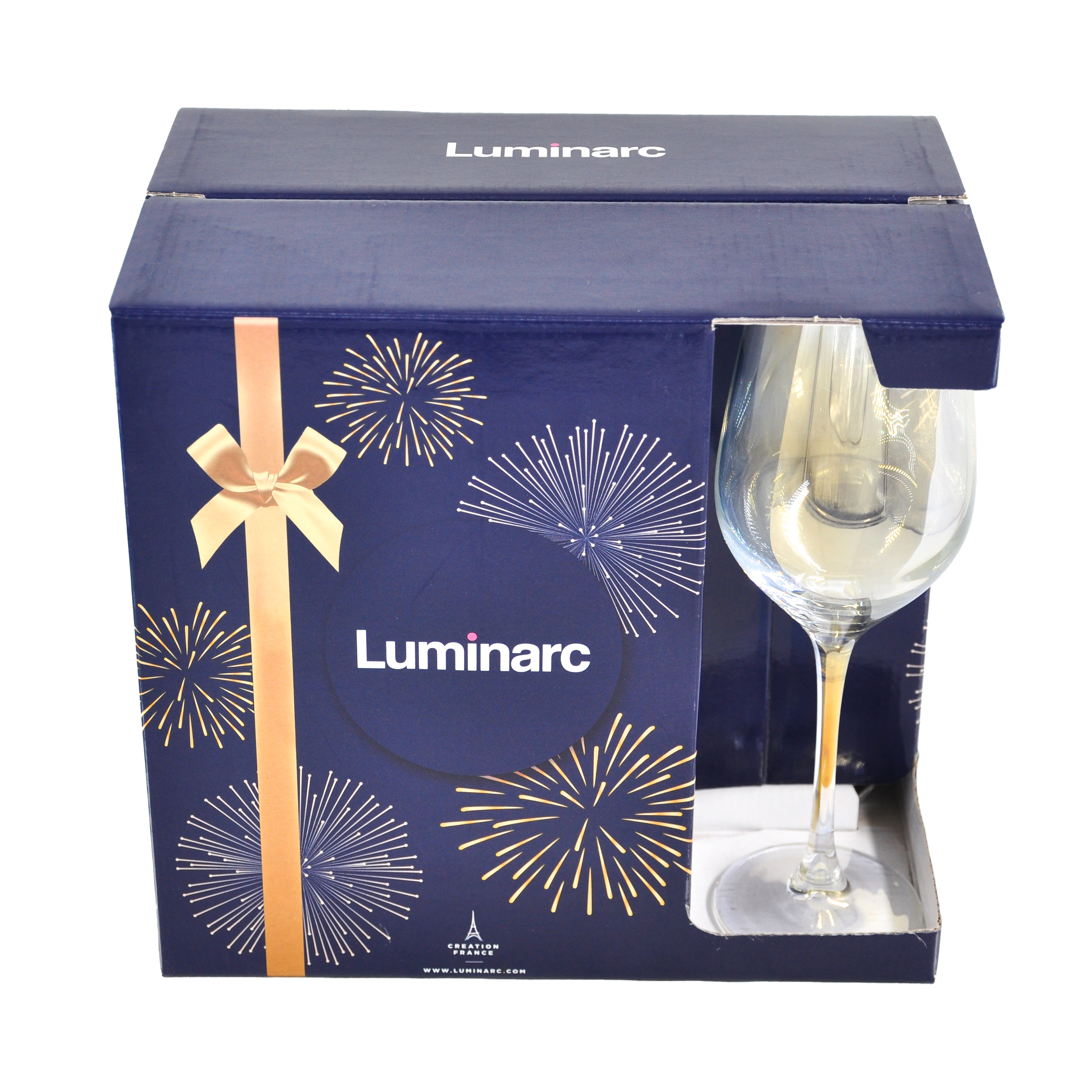 Набор бокалов для вина LUMINARC Селест 6 шт, 350 мл, золот. хамелеон