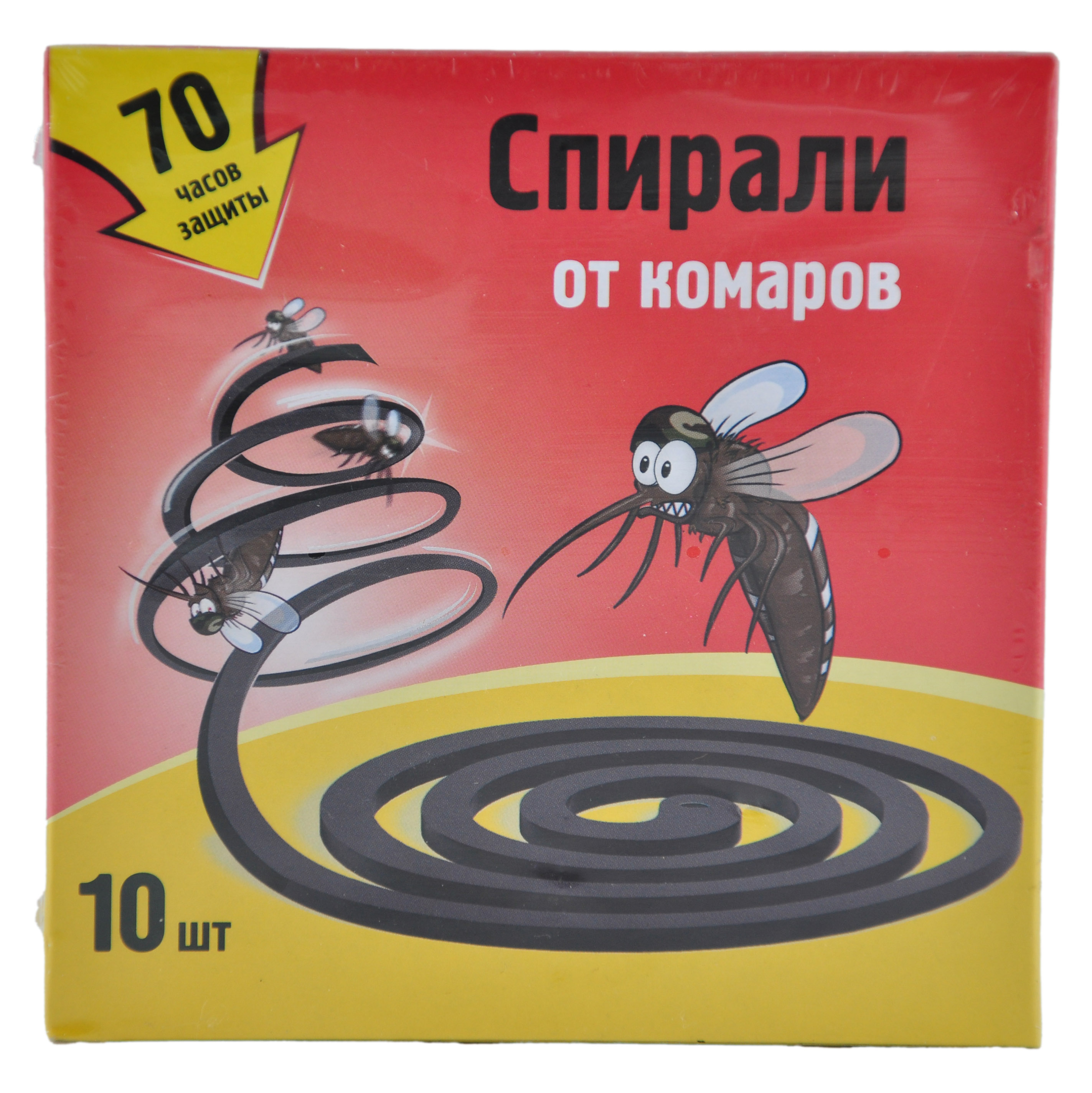 Спирали от комаров черные, 10 штук в упаковке