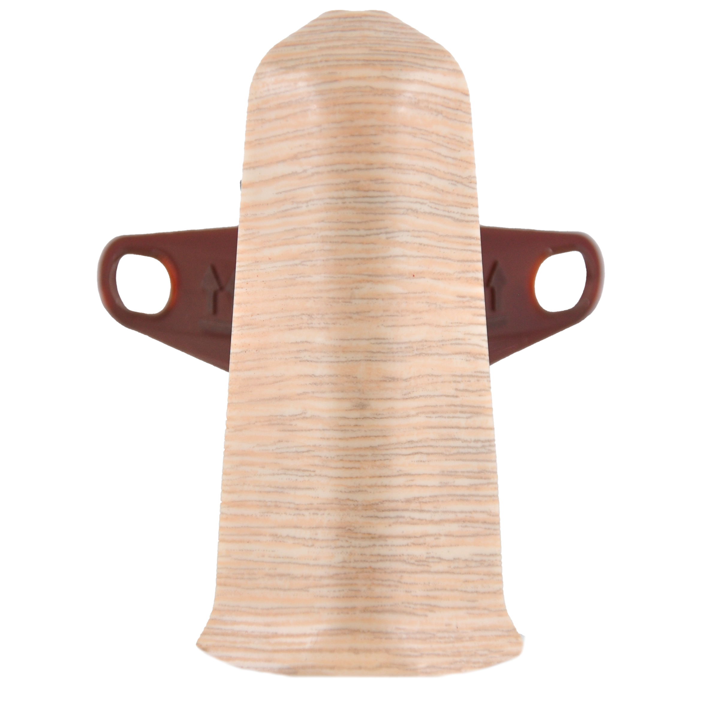 Угол для плинтуса 70мм "Деконика" Дуб северный / 213 наружный (комплект)