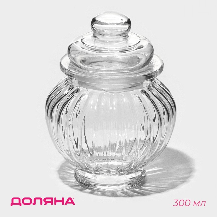 Банка для сыпучих продуктов "Галерея" 0,3 л, 9,5х13 см