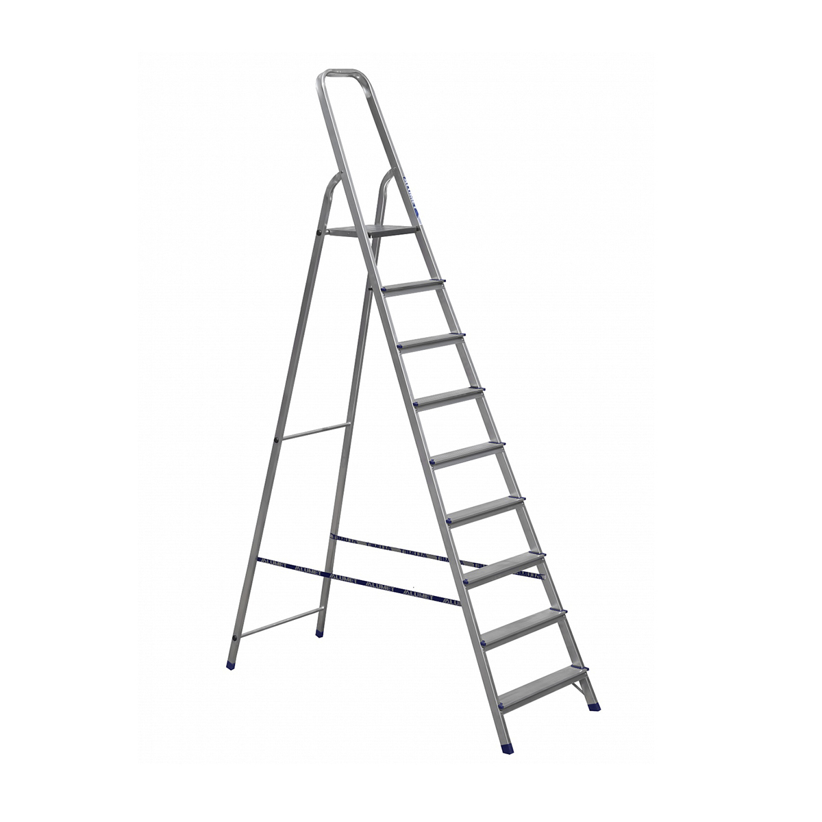 Стремянка Alumet AM709, алюминиевая, 9 ступеней, 2,69 м