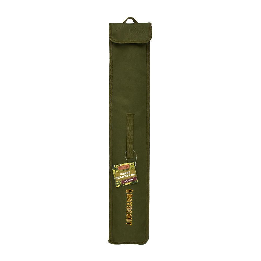 Шампуры Boyscout, плоские, 60 см, 6 шт в чехле