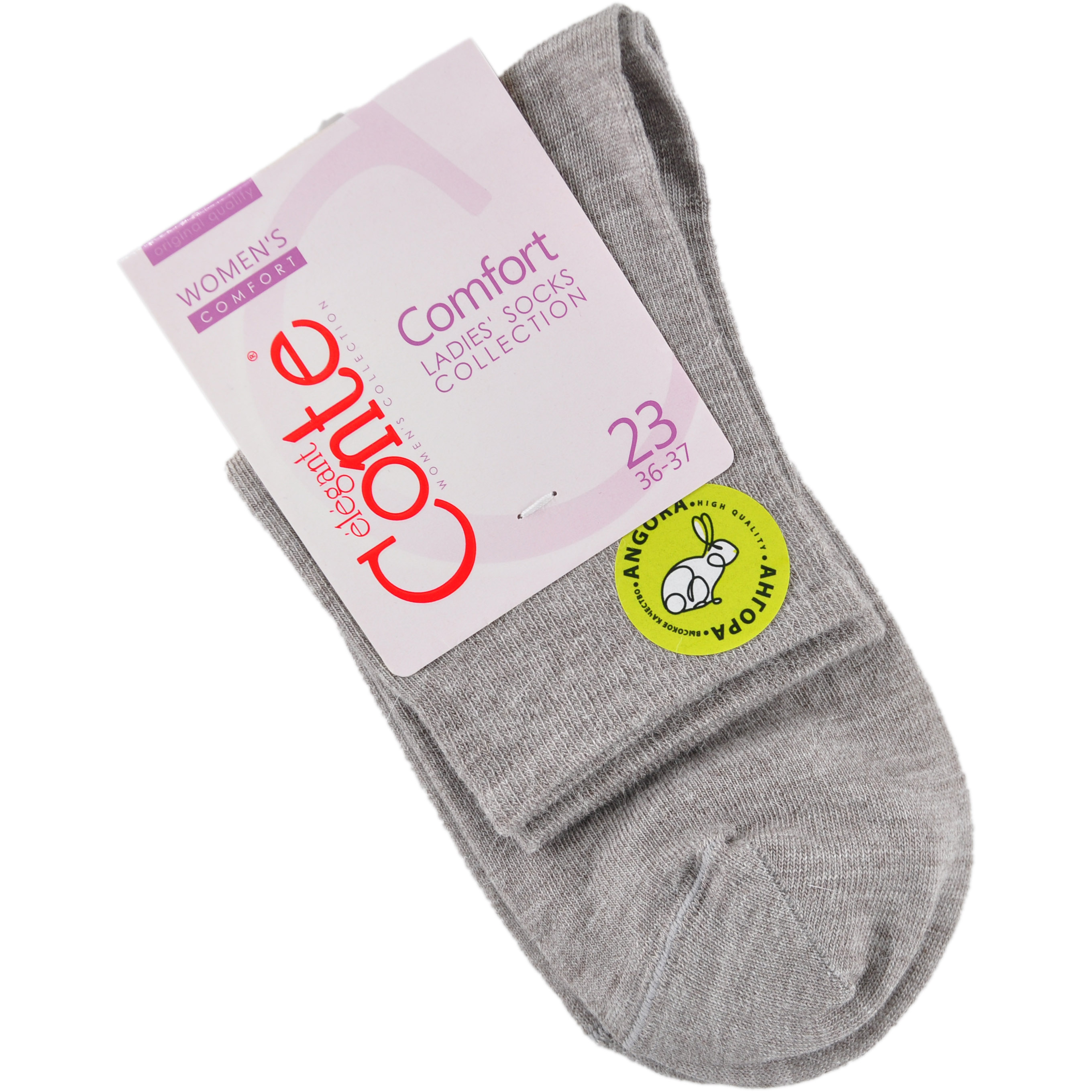 Носки жен. вискозные CE COMFORT (ангора) 14С-114СП, р.23, 000 серо-бежевый