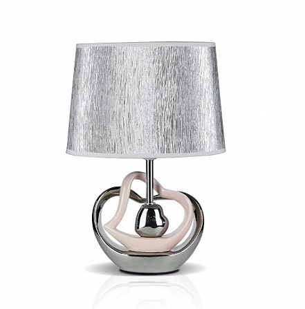  Лампа настольная White+Sliver+Pink 28х19х40см 