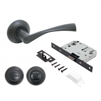 Комплект "ОСКАР" BL+L7050SBL+BK-R1 BL (13150/S7050) матовый черный