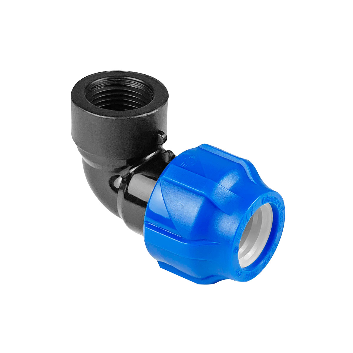 Отвод ПНД компрессионный с внутренней резьбой 25х3/4", Valfex