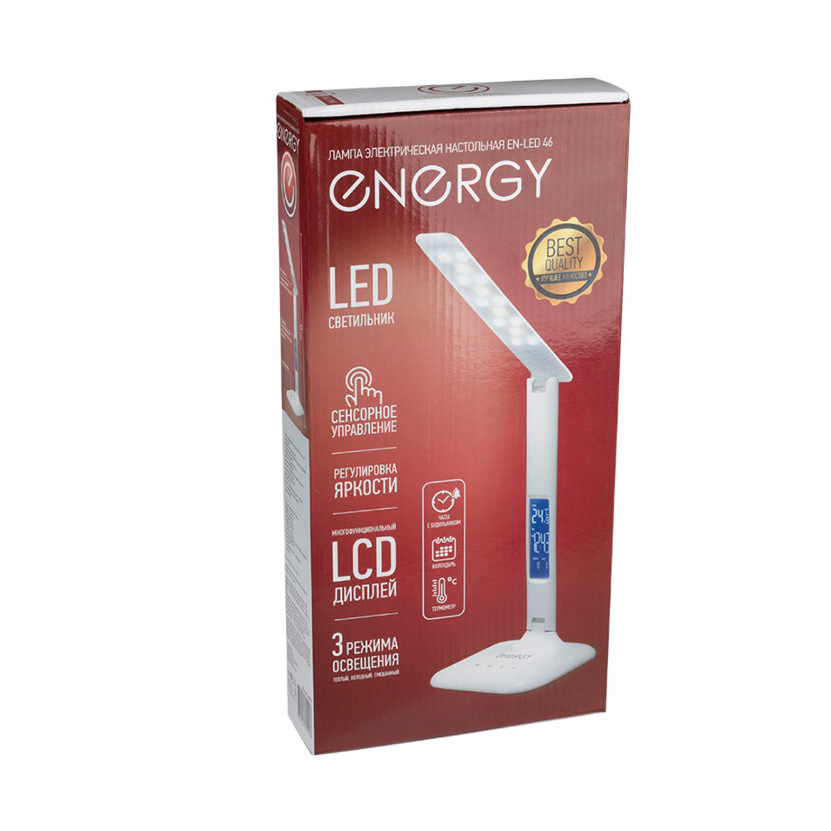 Лампа настольная светодиодная Energy EN-LED 46, сенсор, 5 Вт, белая