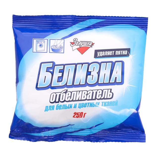 Отбеливатель Золушка Белизна, порошок, для белых и цветных тканей, 250 г