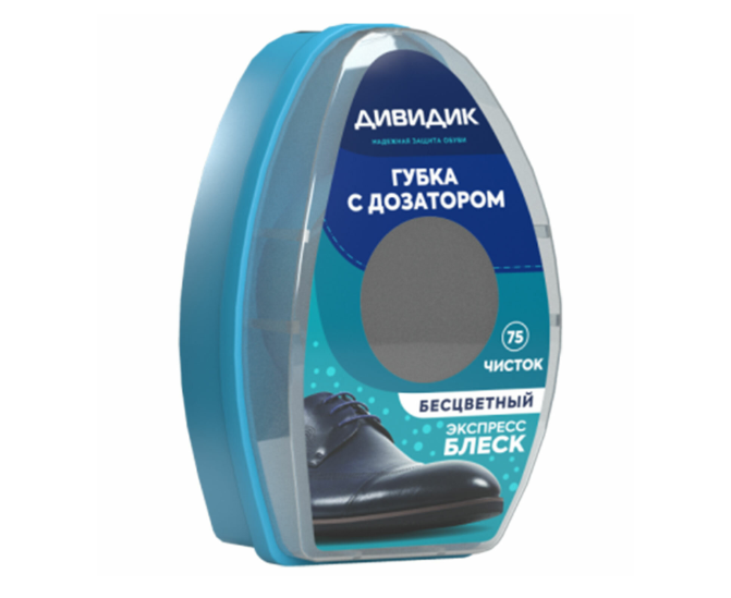 ДИВИДИК губка д/обуви  для гладкой кожи с дозатором бесцветная АРНЕСТ *4/48