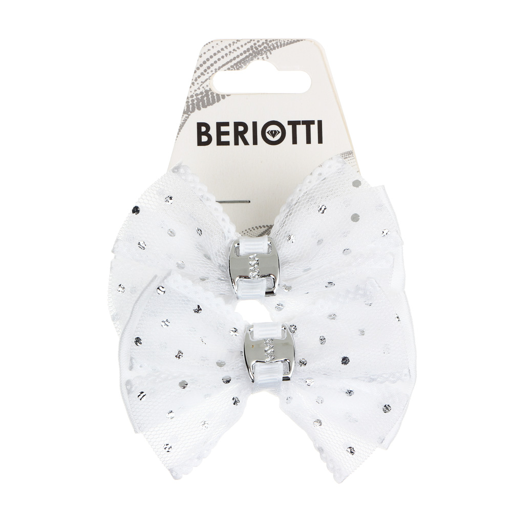 Набор резинок для волос BERIOTTI 2шт, полиэстер, пластик, 6см, 3-6 дизайнов