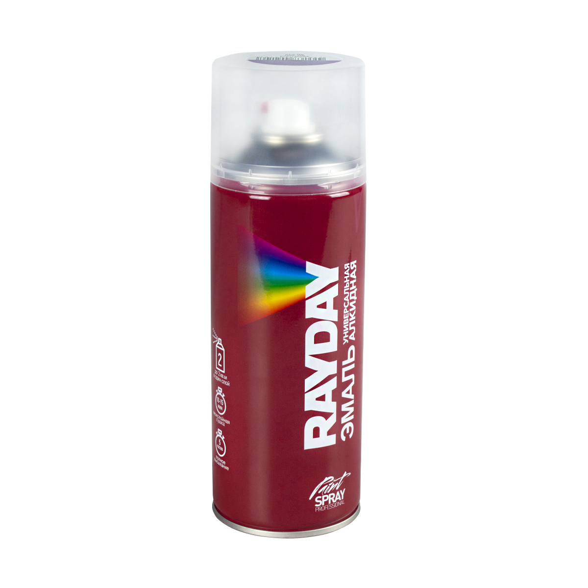 Краска аэрозольная алкидная Rayday RD-049, глянцевая, 520 мл, RAL 4001, фиолетовая