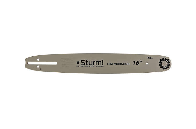 Пильная шина 18" Sturm! паз 1,3мм, 0,325", 64 зв