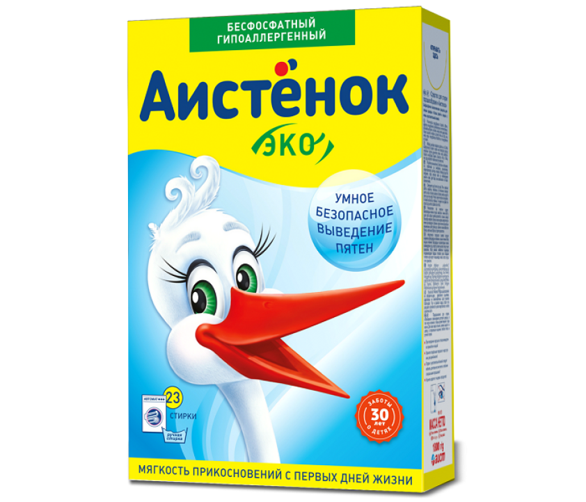 Стиральный порошок детский АИСТЕНОК, 1,8 кг