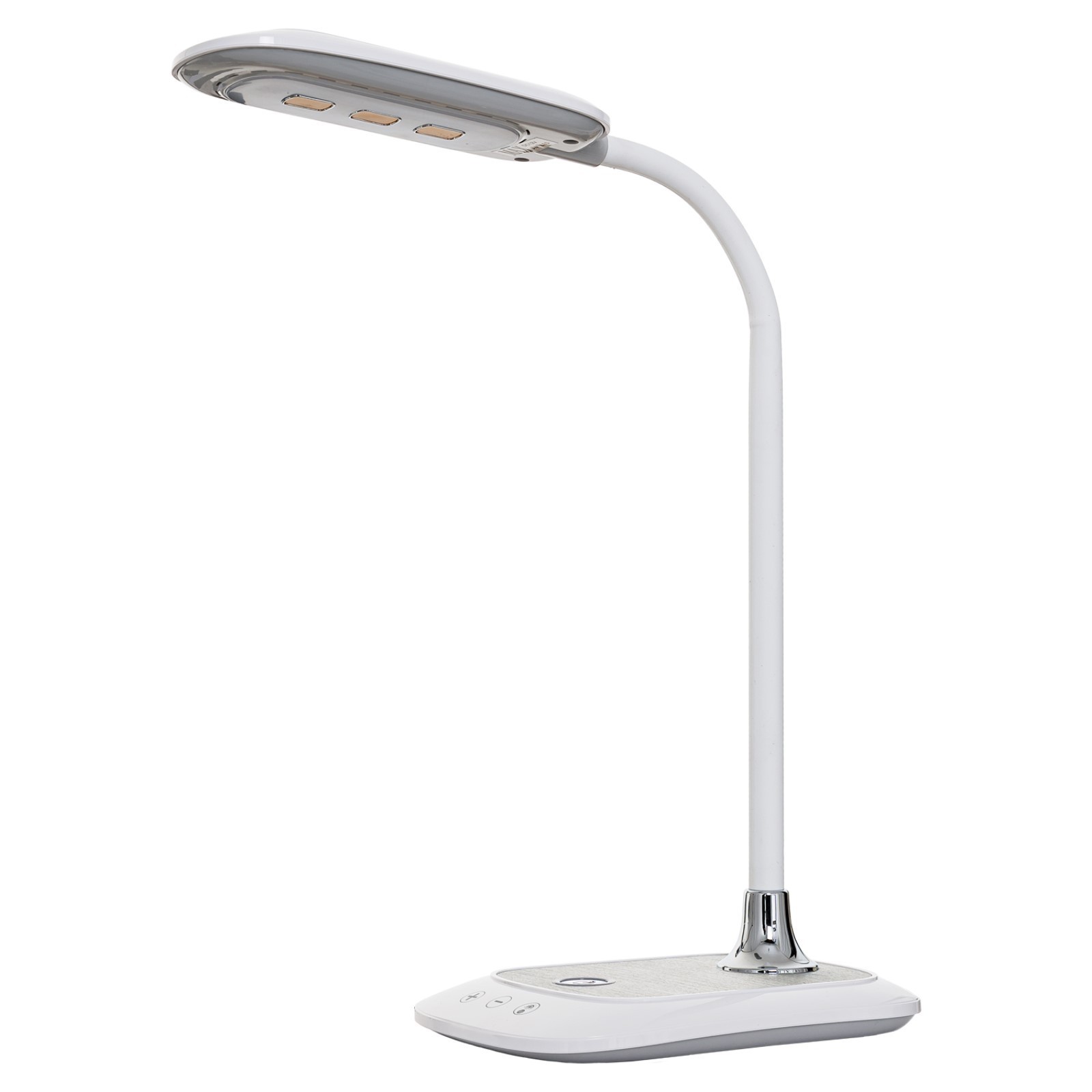 Лампа настольная светодиодная BL1328 SILVER Gerhort h35 см 