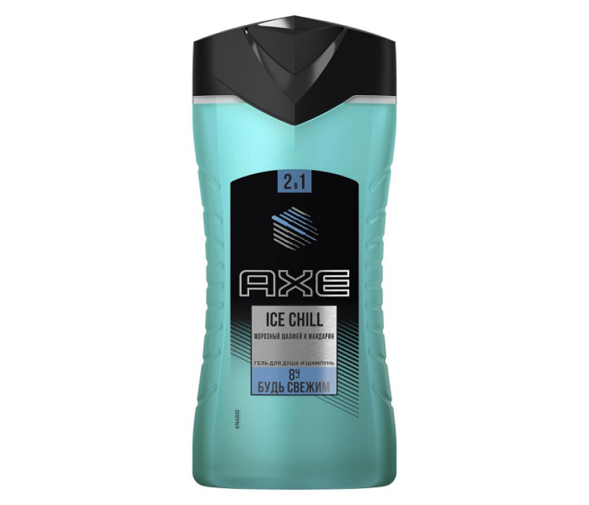 Axe 2в1 мужской гель для душа и шампунь Ice Chill с морозным ментолом, 250 мл