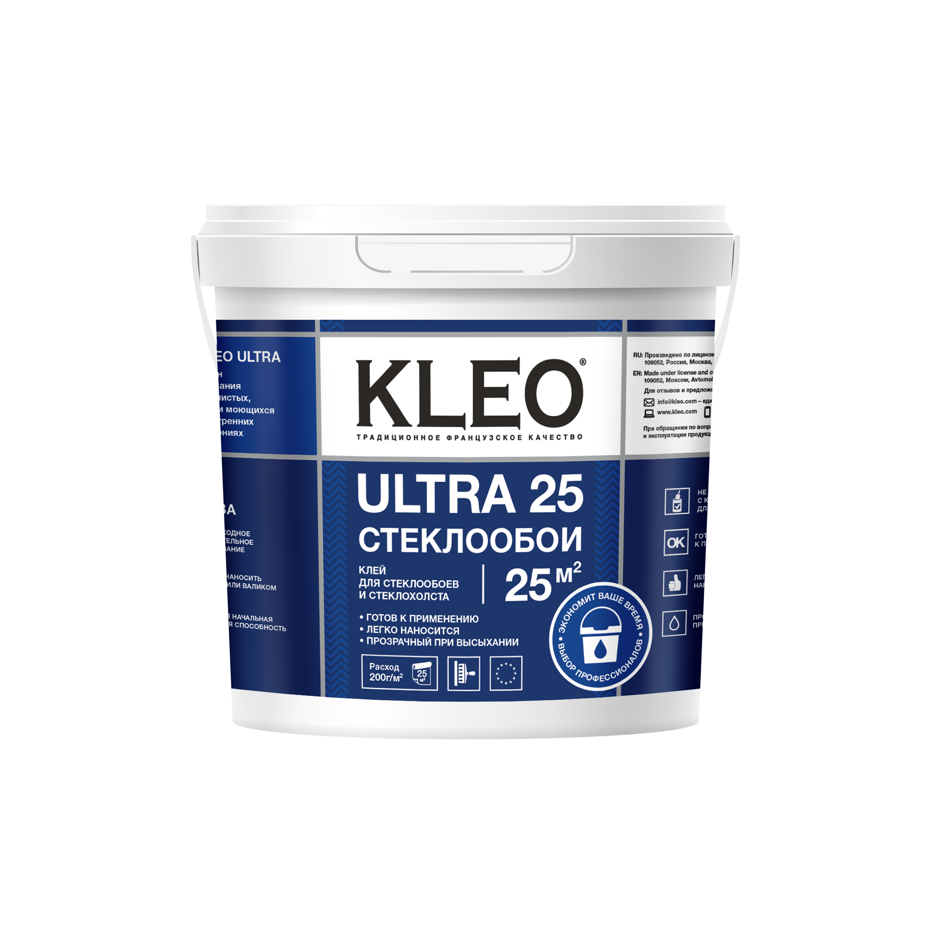 KLEO ULTRA 25, Клей для стеклообоев, готовый, 5кг