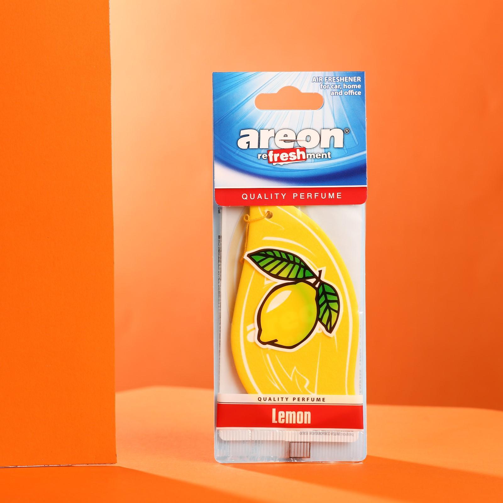 Ароматизатор подвес картон (AREON) REFRESHMENT, Лимон 
