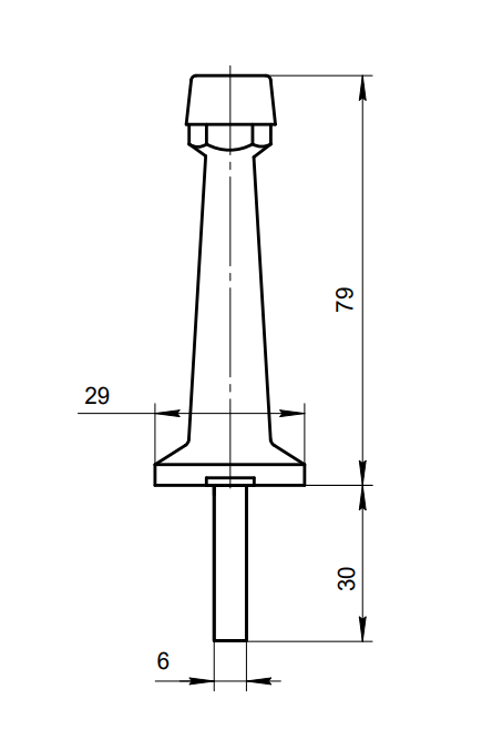 Упор дверной Apecs DS-0015-G