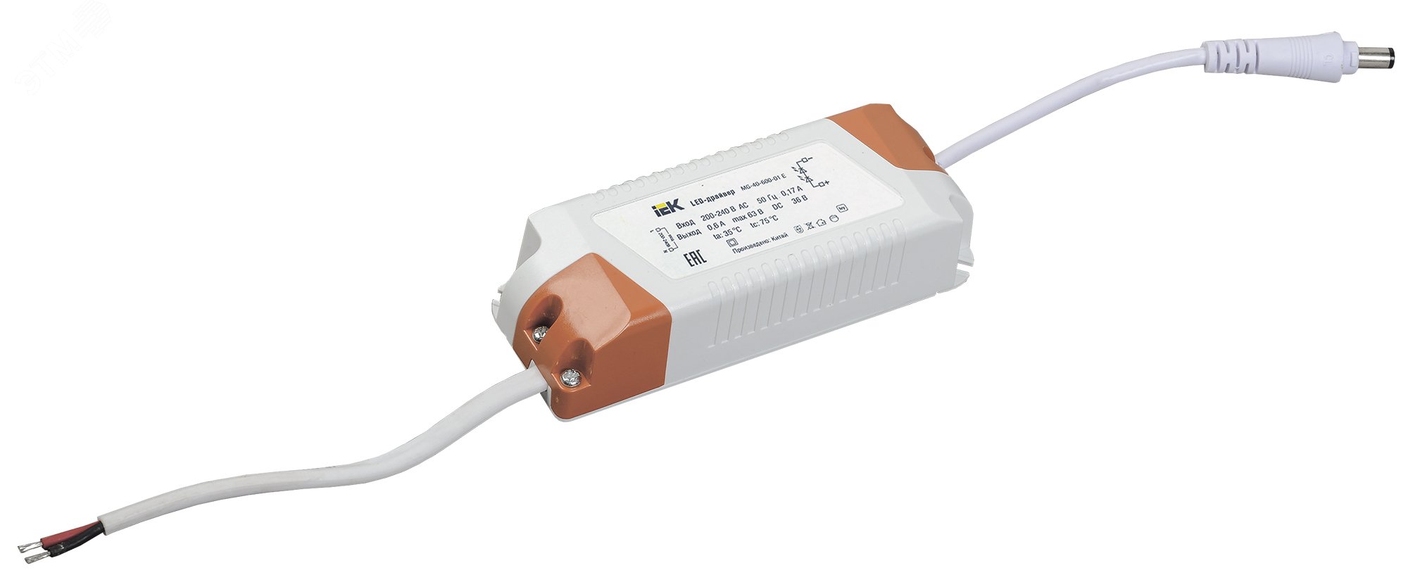 LED-драйвер MG-40-600-01 Е, для LED светильников 36Вт, IEK