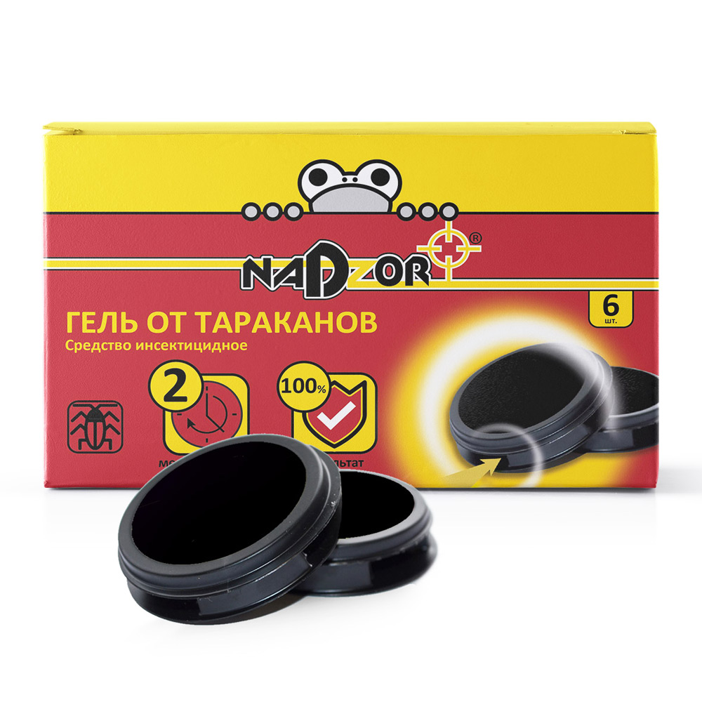 Гель от тараканов в ловушке, 6 шт. Nadzor